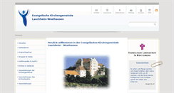 Desktop Screenshot of lauchheim-westhausen-evangelisch.de